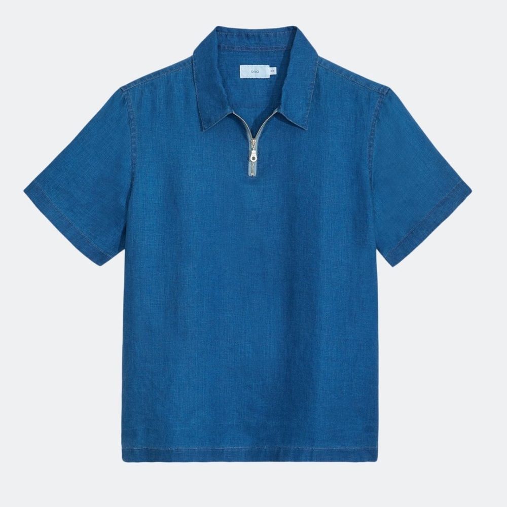 Onia Men’s Short Sleeve Denim Shirt